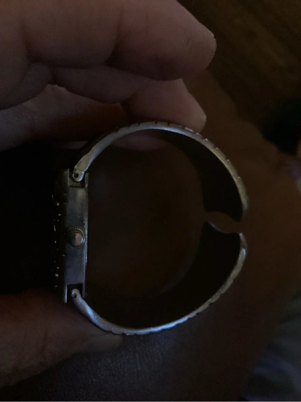Silver Textured Bracelet Watch - Quartz Analog